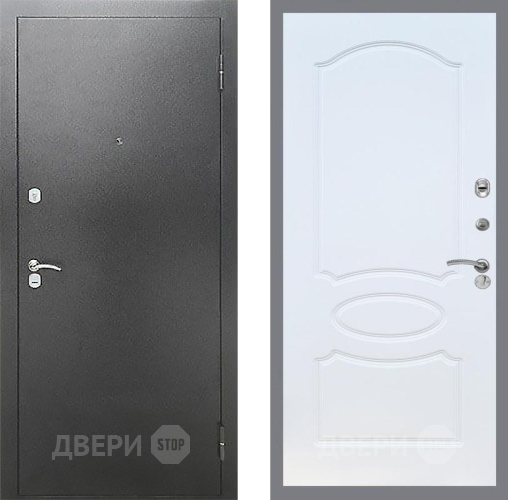 Входная металлическая Дверь Рекс (REX) Сити FL-128 Белый ясень в Электрогорске