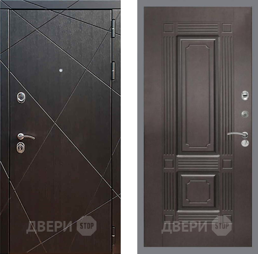 Входная металлическая Дверь Рекс (REX) 13 Венге FL-2 Венге в Электрогорске