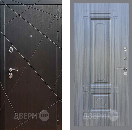Входная металлическая Дверь Рекс (REX) 13 Венге FL-2 Сандал грей в Электрогорске
