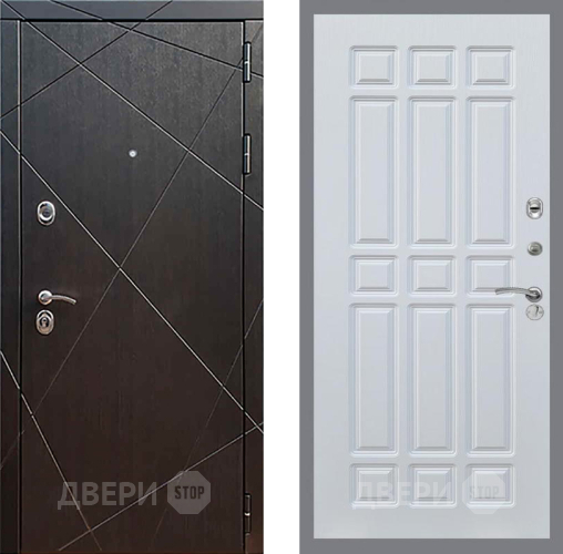 Входная металлическая Дверь Рекс (REX) 13 Венге FL-33 Белый ясень в Электрогорске