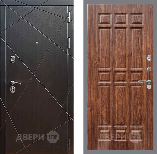 Входная металлическая Дверь Рекс (REX) 13 Венге FL-33 орех тисненый в Электрогорске