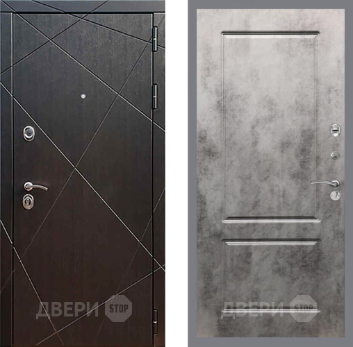 Входная металлическая Дверь Рекс (REX) 13 Венге FL-117 Бетон темный в Электрогорске