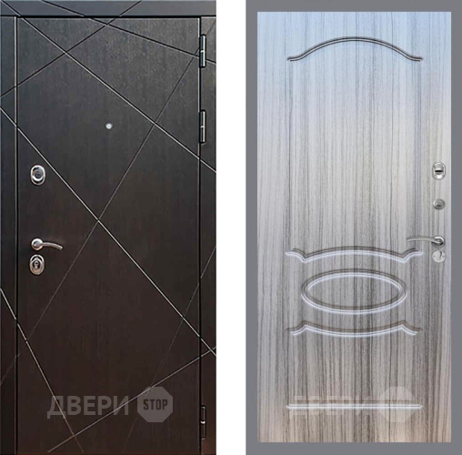 Входная металлическая Дверь Рекс (REX) 13 Венге FL-128 Сандал грей в Электрогорске