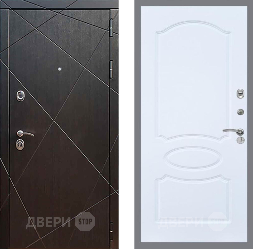 Входная металлическая Дверь Рекс (REX) 13 Венге FL-128 Силк Сноу в Электрогорске