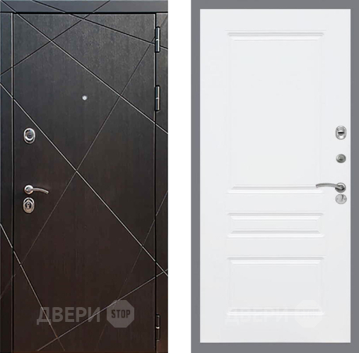 Входная металлическая Дверь Рекс (REX) 13 Венге FL-243 Силк Сноу в Электрогорске