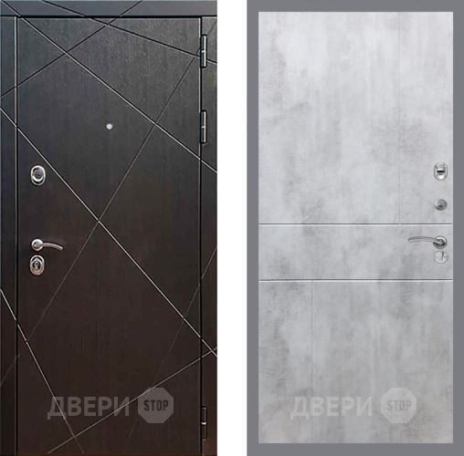 Входная металлическая Дверь Рекс (REX) 13 Венге FL-290 Бетон светлый в Электрогорске