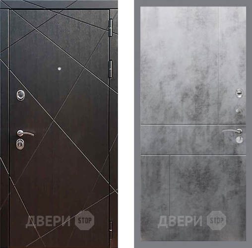 Входная металлическая Дверь Рекс (REX) 13 Венге FL-290 Бетон темный в Электрогорске
