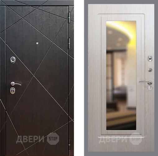 Входная металлическая Дверь Рекс (REX) 13 Венге FLZ-120 Беленый дуб в Электрогорске