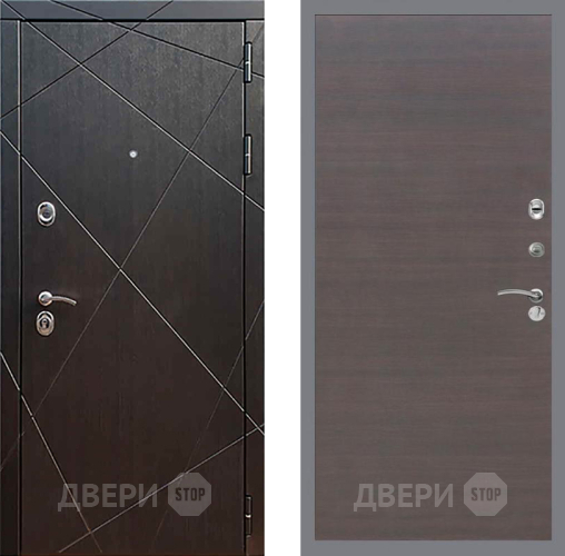 Входная металлическая Дверь Рекс (REX) 13 Венге GL венге поперечный в Электрогорске