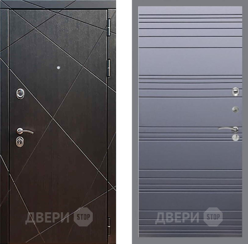 Входная металлическая Дверь Рекс (REX) 13 Венге Line Силк титан в Электрогорске