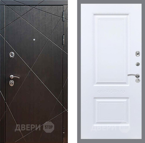 Входная металлическая Дверь Рекс (REX) 13 Венге Смальта Силк Сноу в Электрогорске