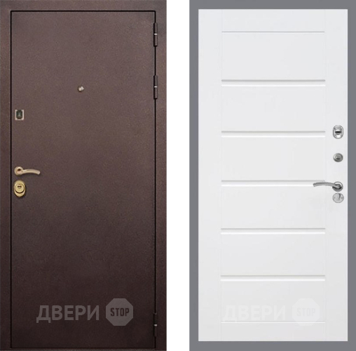 Входная металлическая Дверь Рекс (REX) Лайт 3К Сити Белый ясень в Электрогорске