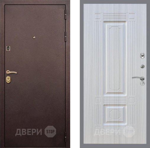 Входная металлическая Дверь Рекс (REX) Лайт 3К FL-2 Сандал белый в Электрогорске