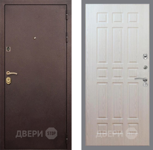 Входная металлическая Дверь Рекс (REX) Лайт 3К FL-33 Беленый дуб в Электрогорске