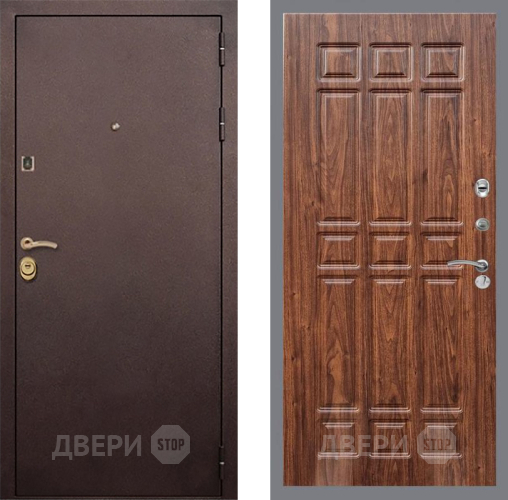Входная металлическая Дверь Рекс (REX) Лайт 3К FL-33 орех тисненый в Электрогорске