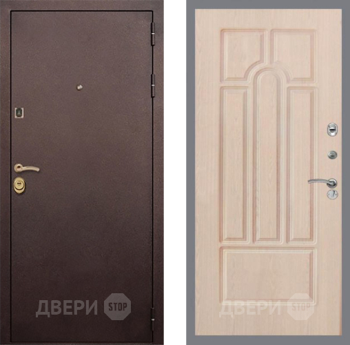 Входная металлическая Дверь Рекс (REX) Лайт 3К FL-58 Беленый дуб в Электрогорске