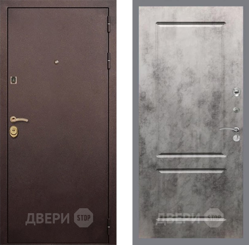 Входная металлическая Дверь Рекс (REX) Лайт 3К FL-117 Бетон темный в Электрогорске