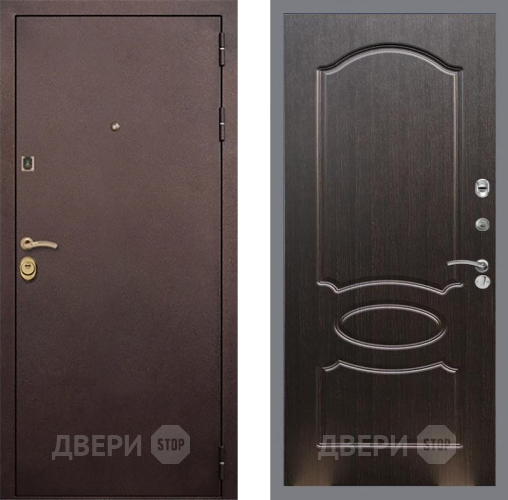 Входная металлическая Дверь Рекс (REX) Лайт 3К FL-128 Венге светлый в Электрогорске