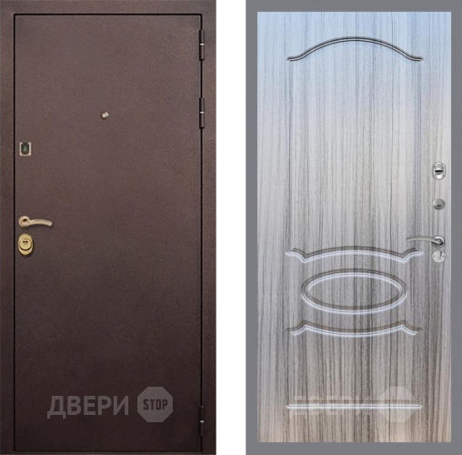 Входная металлическая Дверь Рекс (REX) Лайт 3К FL-128 Сандал грей в Электрогорске
