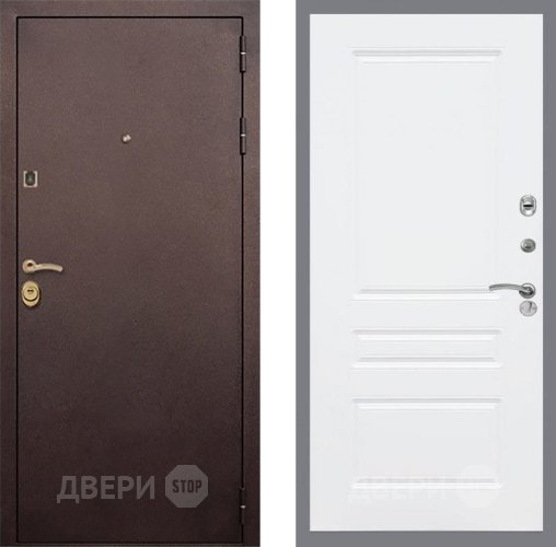Входная металлическая Дверь Рекс (REX) Лайт 3К FL-243 Силк Сноу в Электрогорске