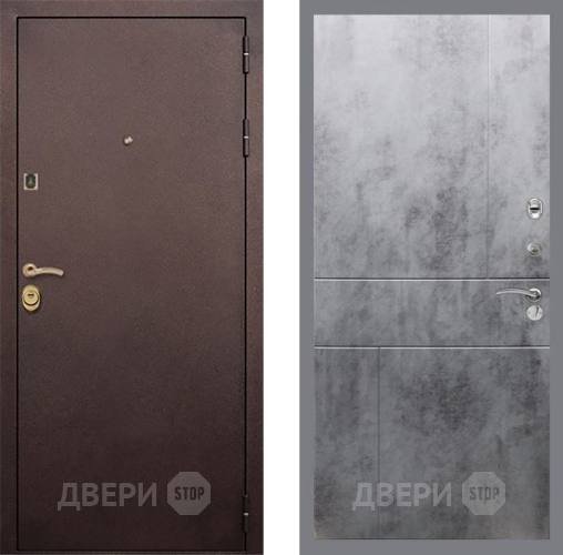 Входная металлическая Дверь Рекс (REX) Лайт 3К FL-290 Бетон темный в Электрогорске