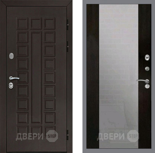 Входная металлическая Дверь Рекс (REX) Сенатор 3К СБ-16 Зеркало Венге в Электрогорске
