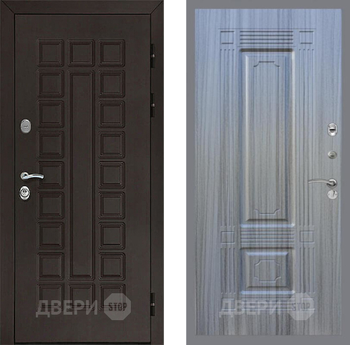 Входная металлическая Дверь Рекс (REX) Сенатор 3К FL-2 Сандал грей в Электрогорске