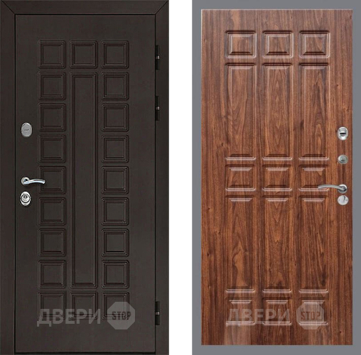 Дверь Рекс (REX) Сенатор 3К FL-33 орех тисненый в Электрогорске