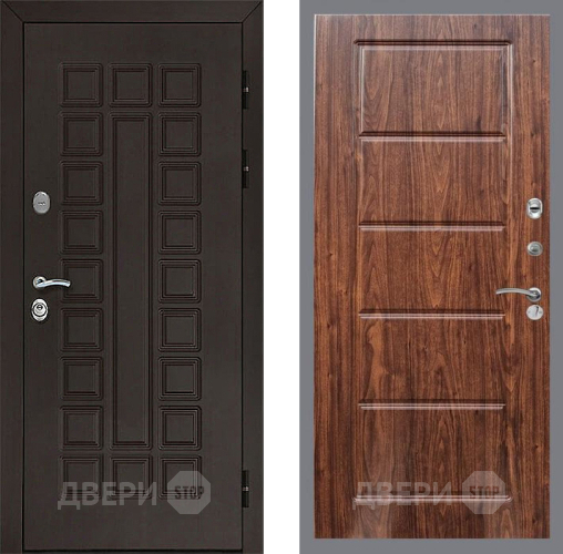 Входная металлическая Дверь Рекс (REX) Сенатор 3К FL-39 орех тисненый в Электрогорске
