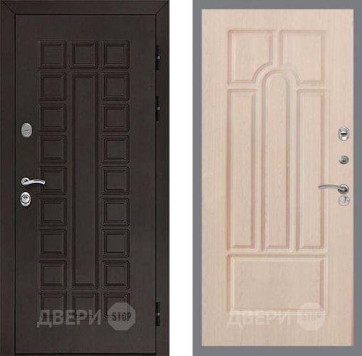 Входная металлическая Дверь Рекс (REX) Сенатор 3К FL-58 Беленый дуб в Электрогорске