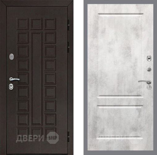 Входная металлическая Дверь Рекс (REX) Сенатор 3К FL-117 Бетон светлый в Электрогорске