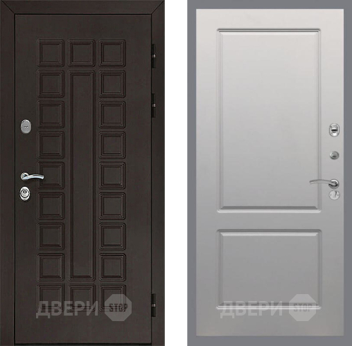 Входная металлическая Дверь Рекс (REX) Сенатор 3К FL-117 Грей софт в Электрогорске