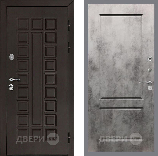 Входная металлическая Дверь Рекс (REX) Сенатор 3К FL-117 Бетон темный в Электрогорске