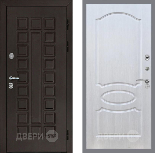 Входная металлическая Дверь Рекс (REX) Сенатор 3К FL-128 Лиственница беж в Электрогорске