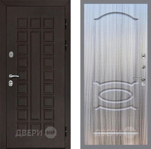 Входная металлическая Дверь Рекс (REX) Сенатор 3К FL-128 Сандал грей в Электрогорске