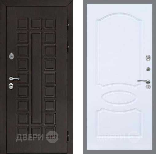 Входная металлическая Дверь Рекс (REX) Сенатор 3К FL-128 Силк Сноу в Электрогорске