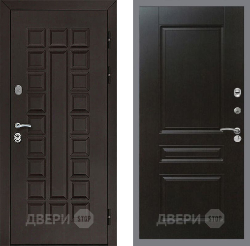 Входная металлическая Дверь Рекс (REX) Сенатор 3К FL-243 Венге в Электрогорске
