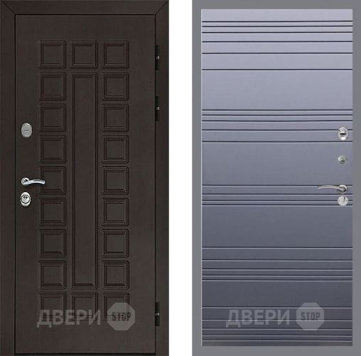 Входная металлическая Дверь Рекс (REX) Сенатор 3К Line Силк титан в Электрогорске
