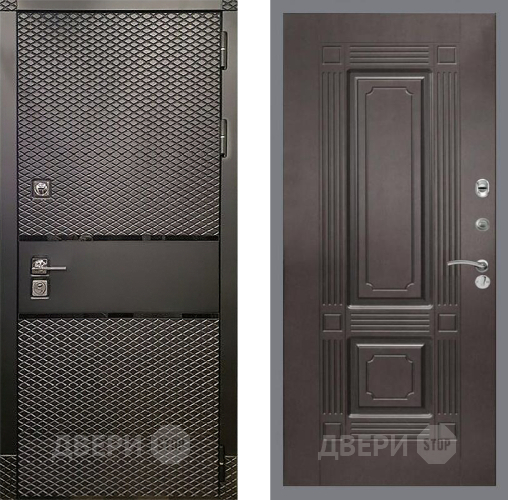 Входная металлическая Дверь Рекс (REX) 15 Черный Кварц FL-2 Венге в Электрогорске