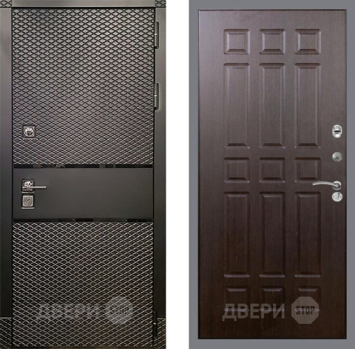 Входная металлическая Дверь Рекс (REX) 15 Черный Кварц FL-33 Венге в Электрогорске