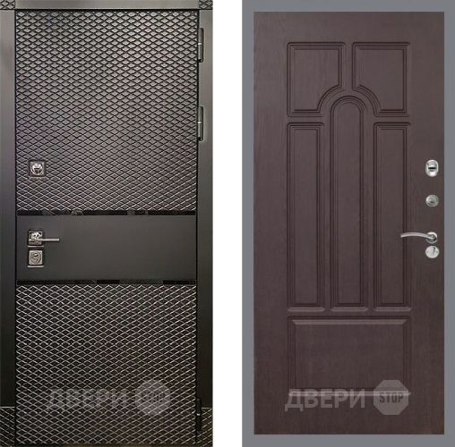 Входная металлическая Дверь Рекс (REX) 15 Черный Кварц FL-58 Венге в Электрогорске