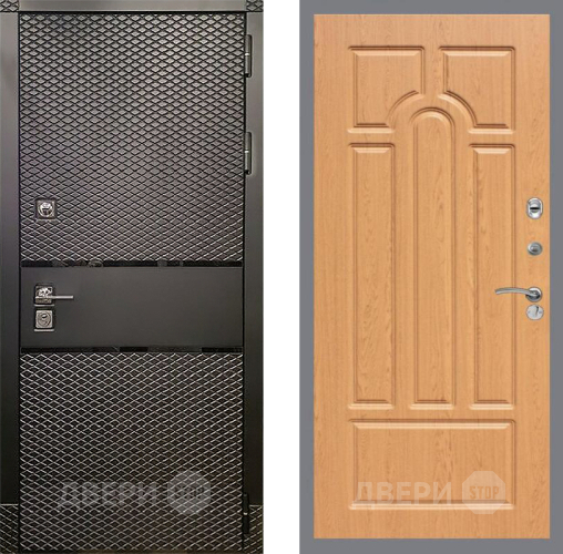Входная металлическая Дверь Рекс (REX) 15 Черный Кварц FL-58 Дуб в Электрогорске