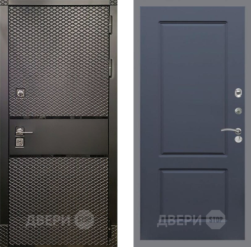 Входная металлическая Дверь Рекс (REX) 15 Черный Кварц FL-117 Силк титан в Электрогорске