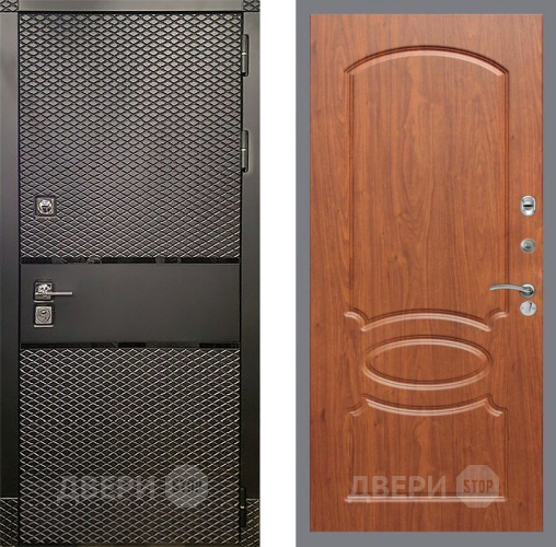 Входная металлическая Дверь Рекс (REX) 15 Черный Кварц FL-128 Морёная берёза в Электрогорске