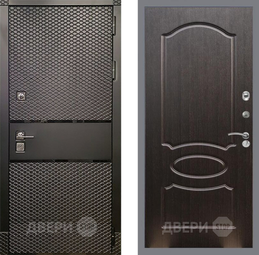 Входная металлическая Дверь Рекс (REX) 15 Черный Кварц FL-128 Венге светлый в Электрогорске