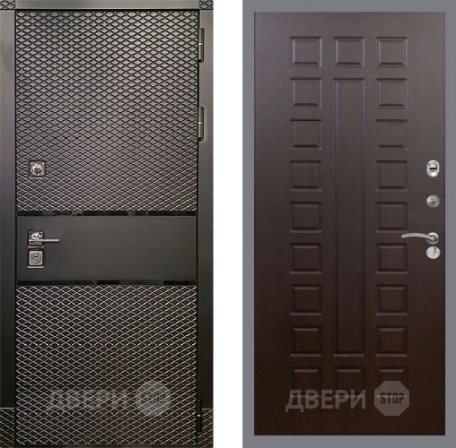 Входная металлическая Дверь Рекс (REX) 15 Черный Кварц FL-183 Венге в Электрогорске