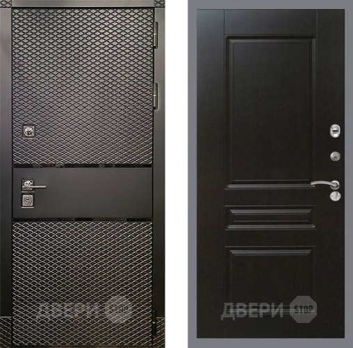 Входная металлическая Дверь Рекс (REX) 15 Черный Кварц FL-243 Венге в Электрогорске