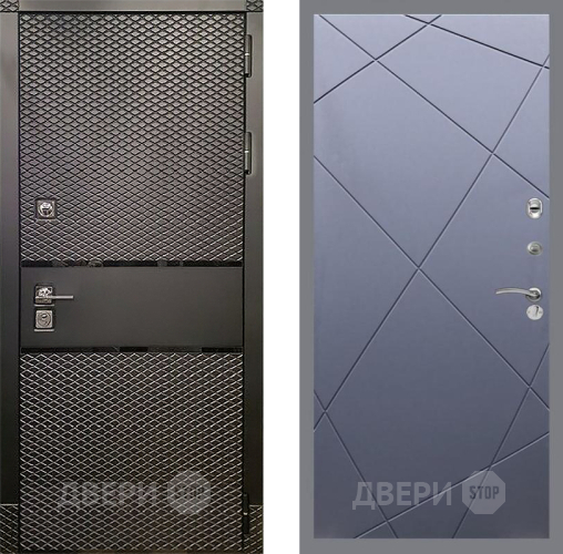 Входная металлическая Дверь Рекс (REX) 15 Черный Кварц FL-291 Силк титан в Электрогорске