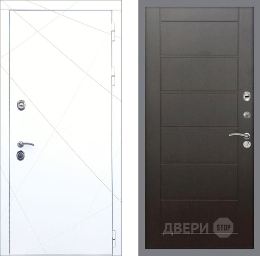 Входная металлическая Дверь Рекс (REX) 13 Силк Сноу Сити Венге в Электрогорске