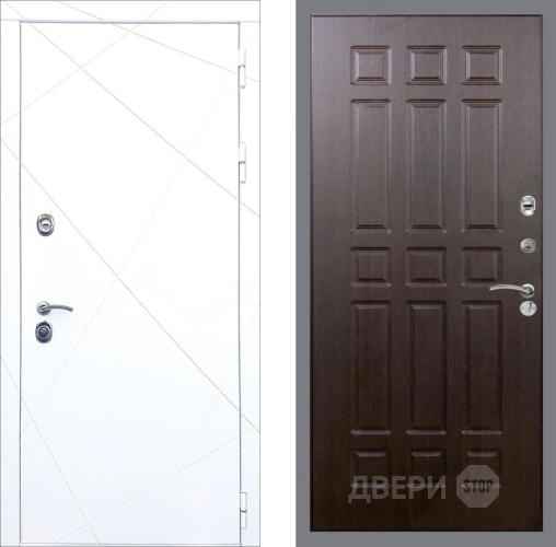 Входная металлическая Дверь Рекс (REX) 13 Силк Сноу FL-33 Венге в Электрогорске